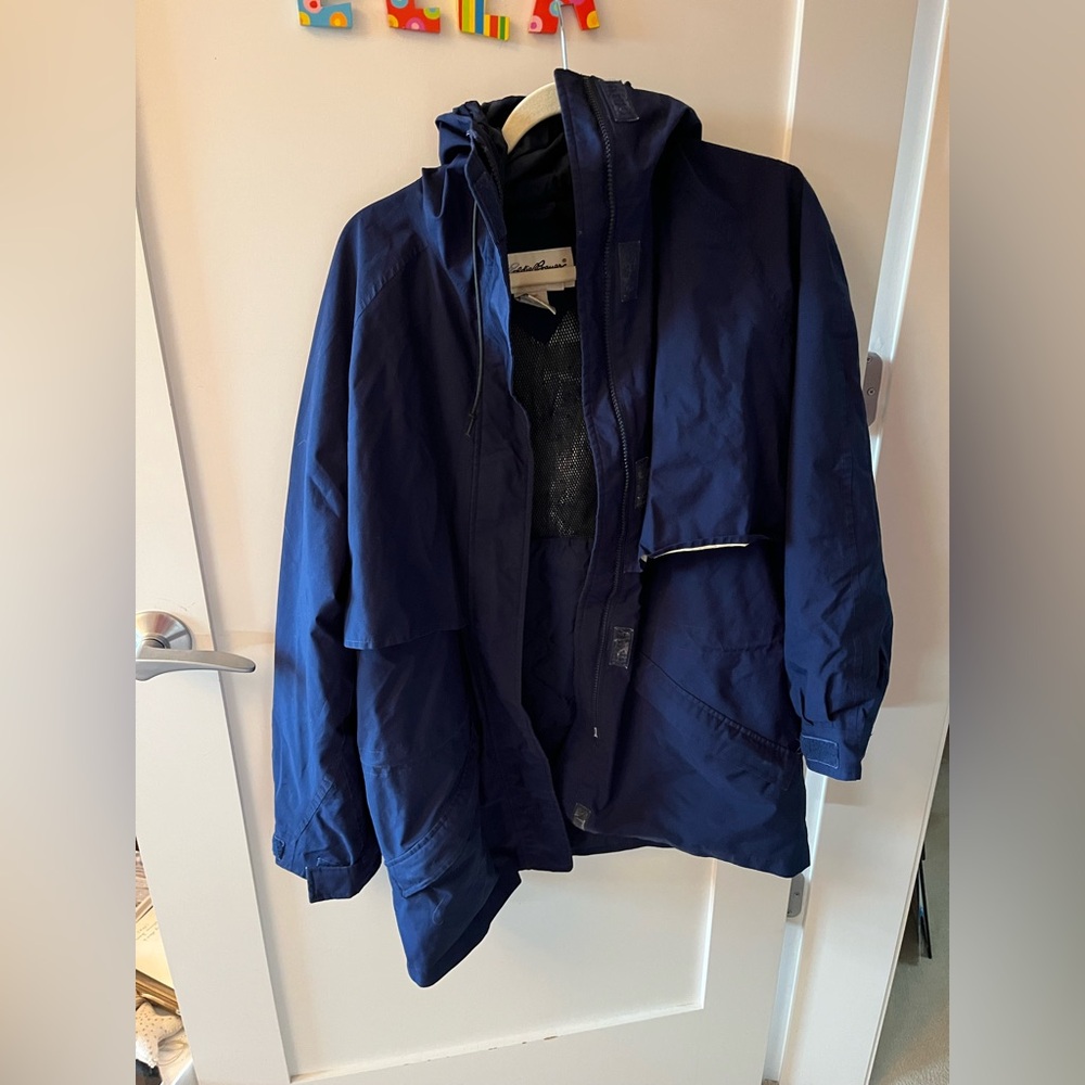 Eddie Bauer Vintage Women’s Navy Raincoat